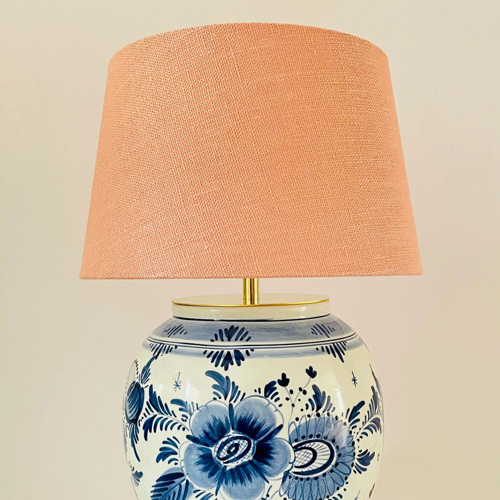 Antique Delft Table Lamp