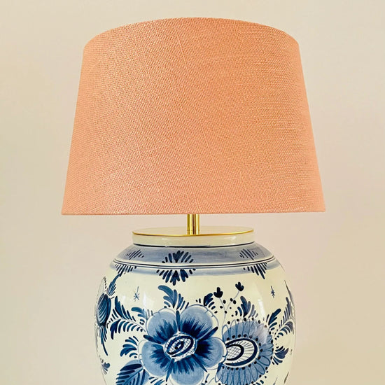 Antique Delft Table Lamp