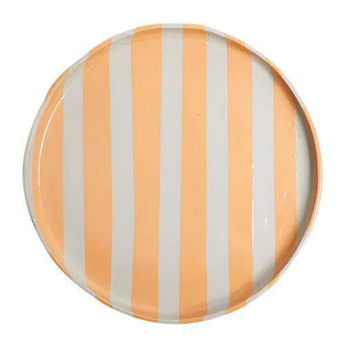 Duci Stripe Medi Plate Orange 25cm