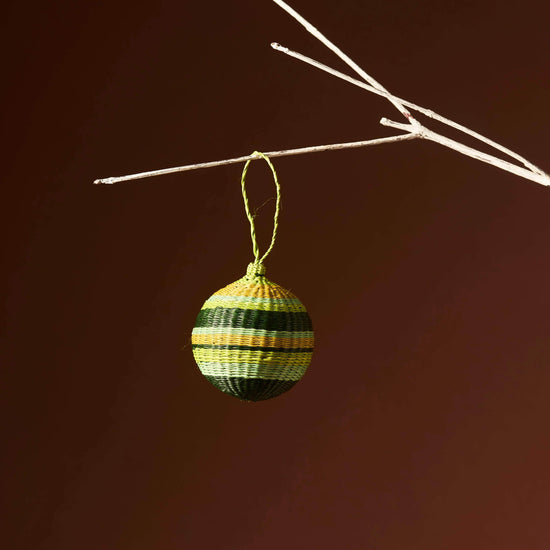 Palmito Woven Baubles (Set of 4)