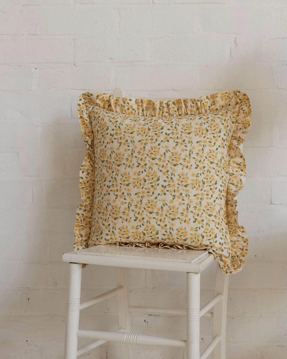 Primrose, Calico Frill Cushion