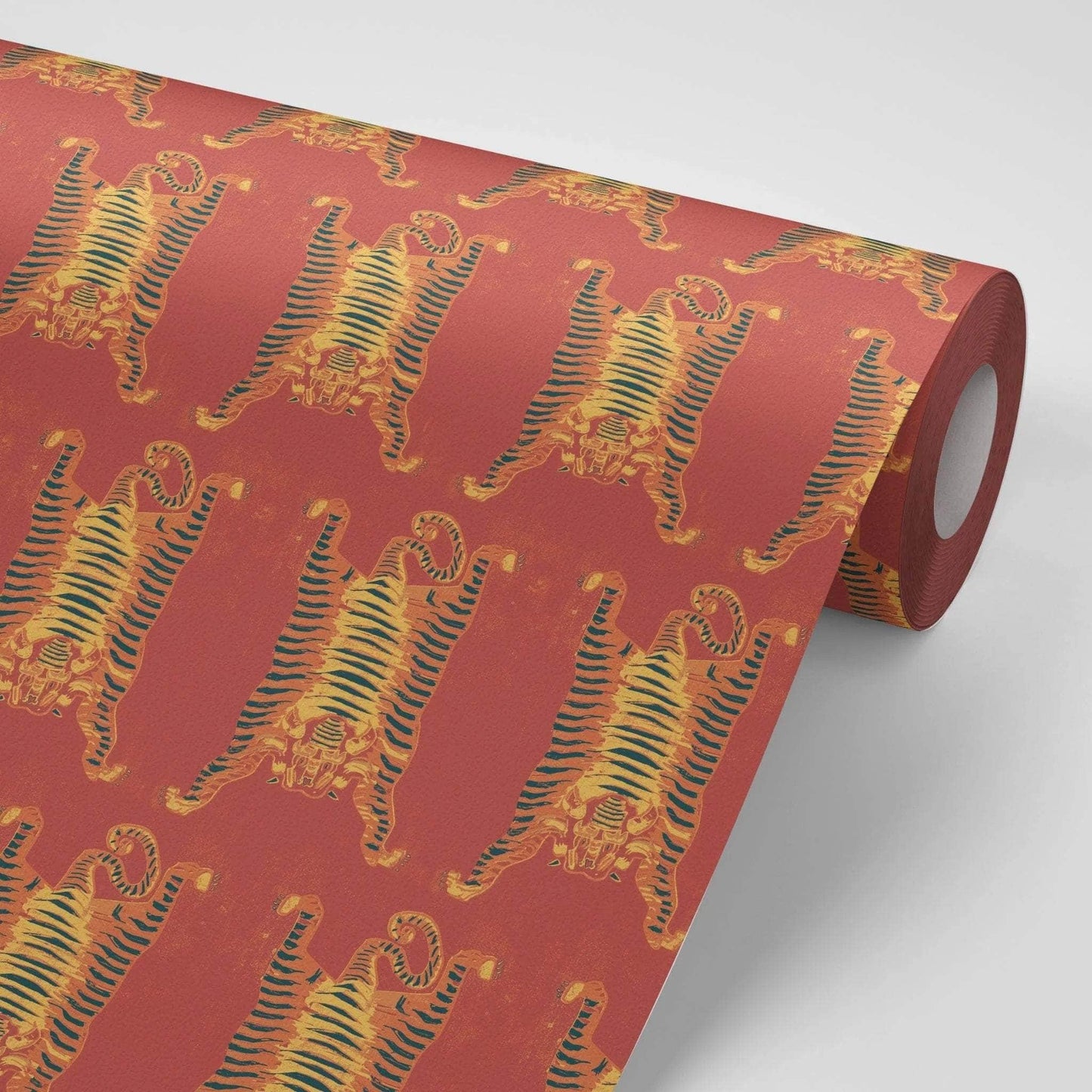 Tibetan Tiger Wallpaper - Burnt Orange