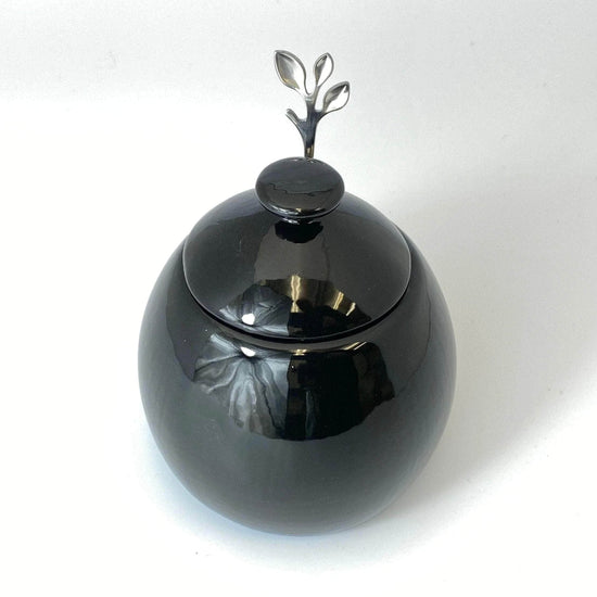 Sugar Bowl Jet Black Glaze