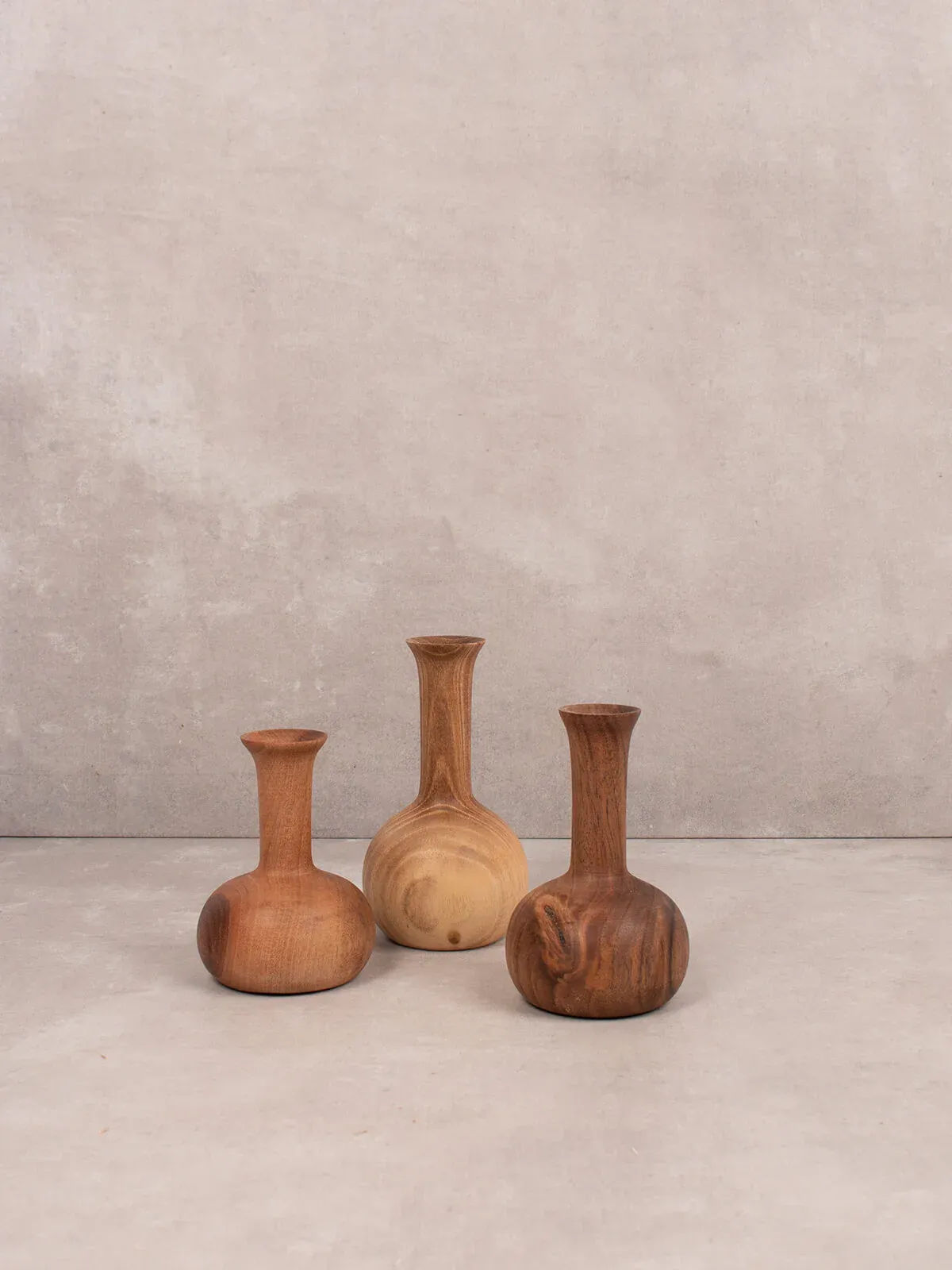 Walnut Wood Mini Vase - Joni