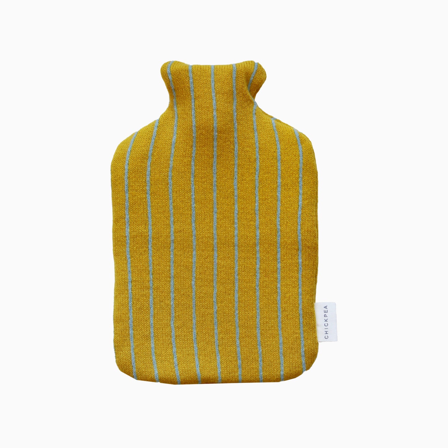 Piccallili and Blue Wide Stripe Hot Water Bottle