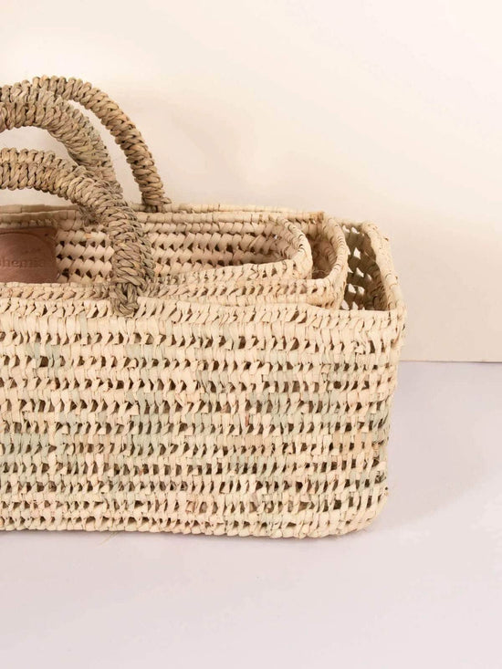 Long Open Weave Storage Baskets