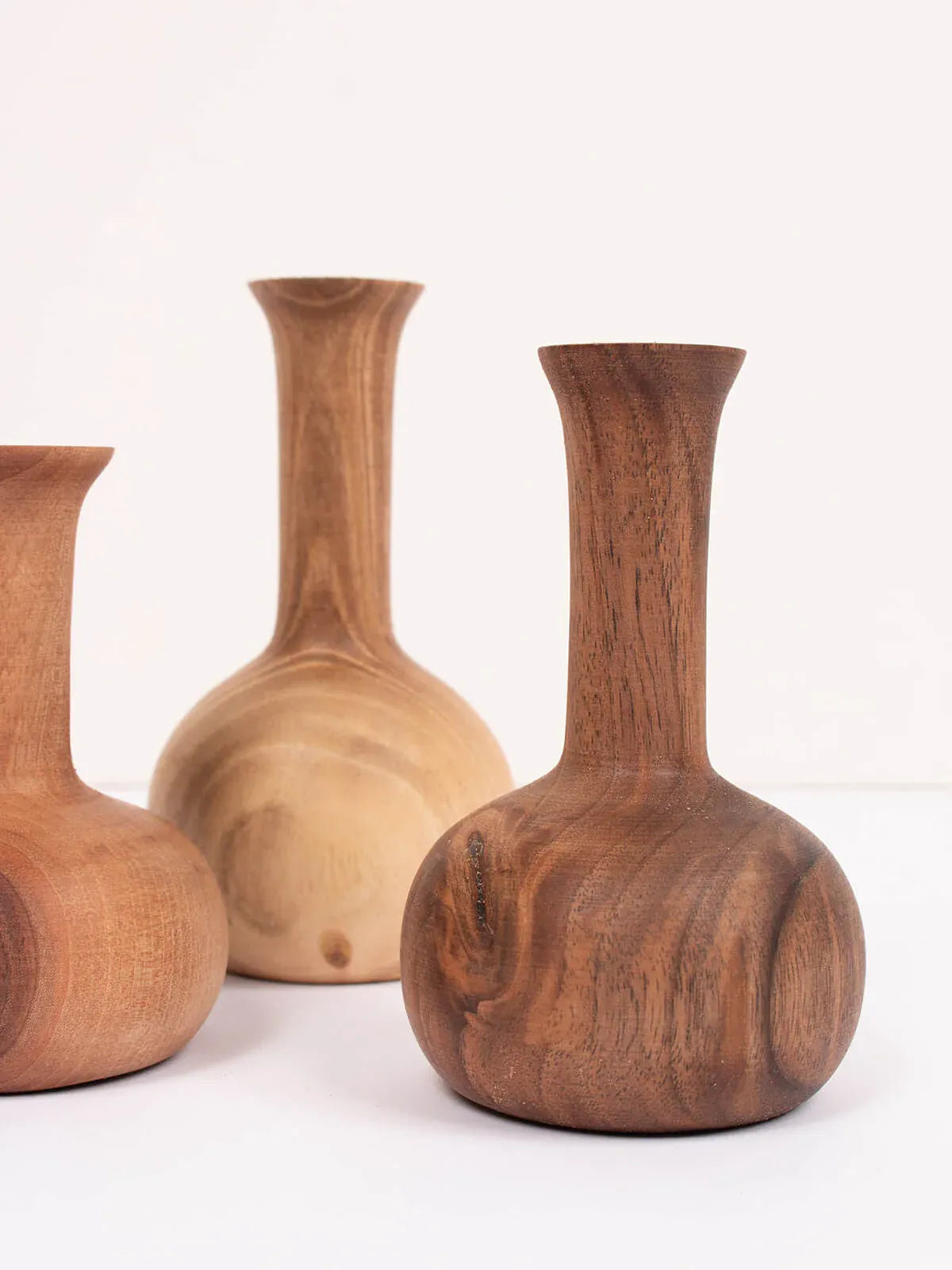 Walnut Wood Mini Vase - Joni