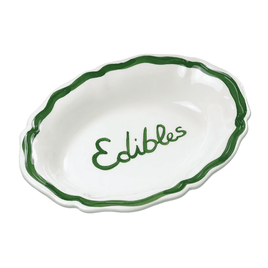 Oval Serving Dish “Edibles”