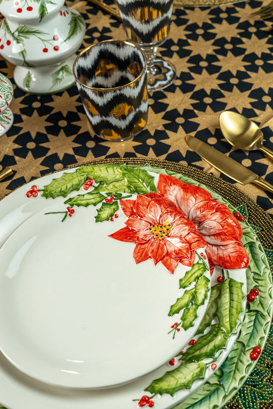 Christmas Hand-Painted Ceramic Plates