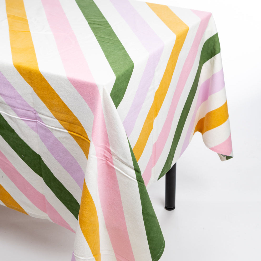 Printed Ikat Cotton Tablecloth - Style #49