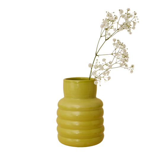 Ripple Vase - Chartreuse