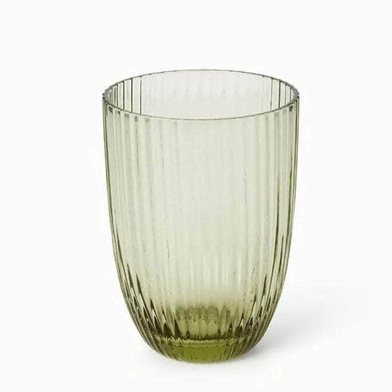 Green Bamboo Tumblers Luxury Glassware | Set of 6
