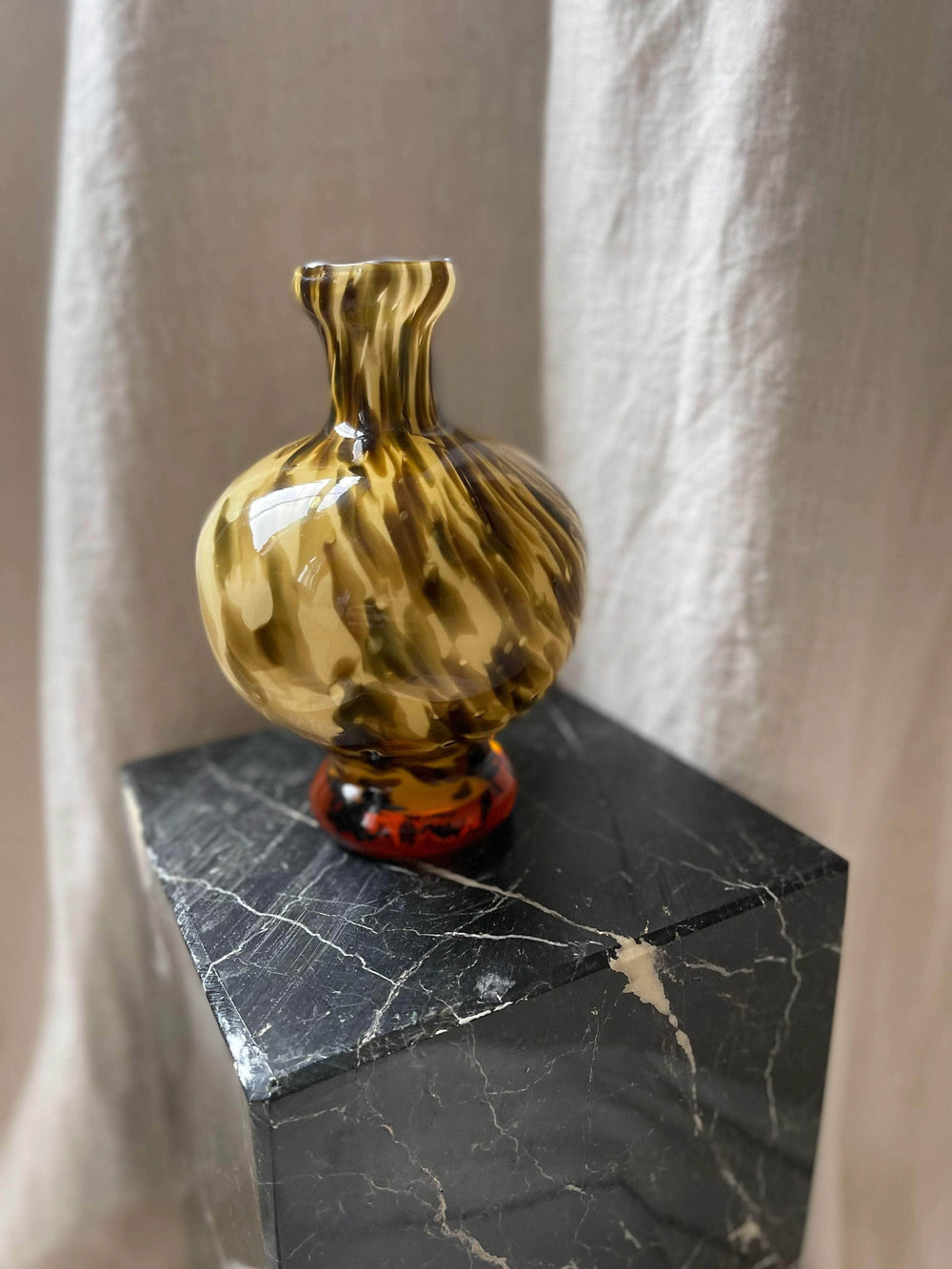 Brown Tortoiseshell Vase