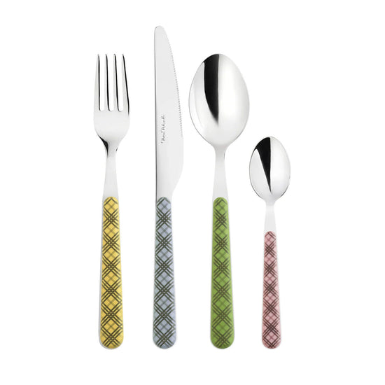 Tartan Cutlery, 8 Piece Set, Mixed