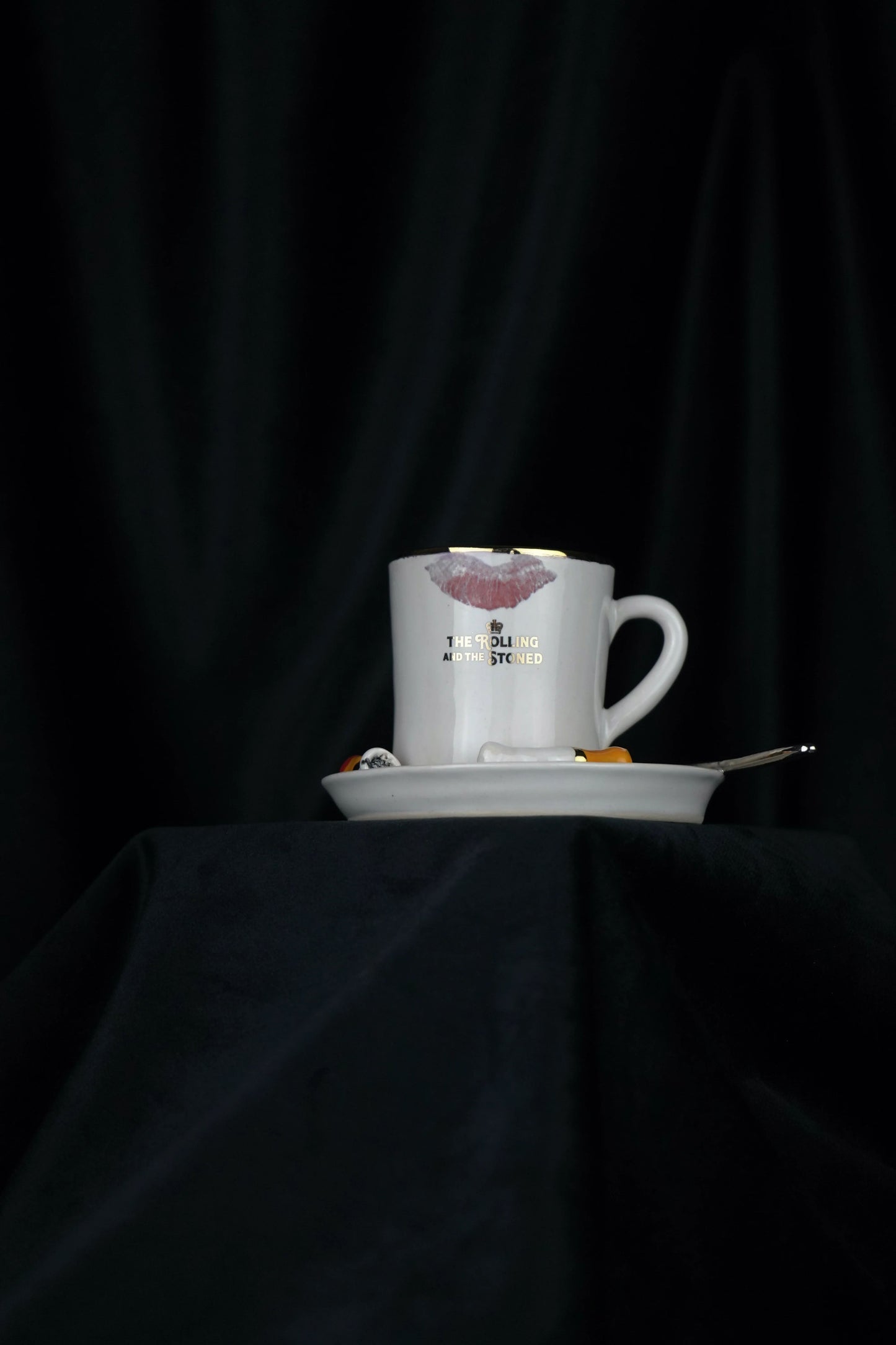 Silver Spoon Kiss Espresso Cup & Saucer