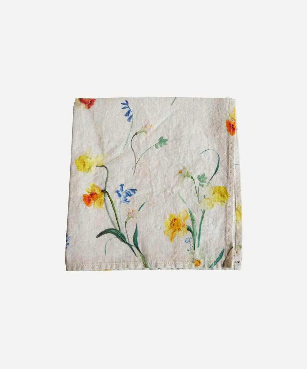 Spring Bulbs Linen Napkin