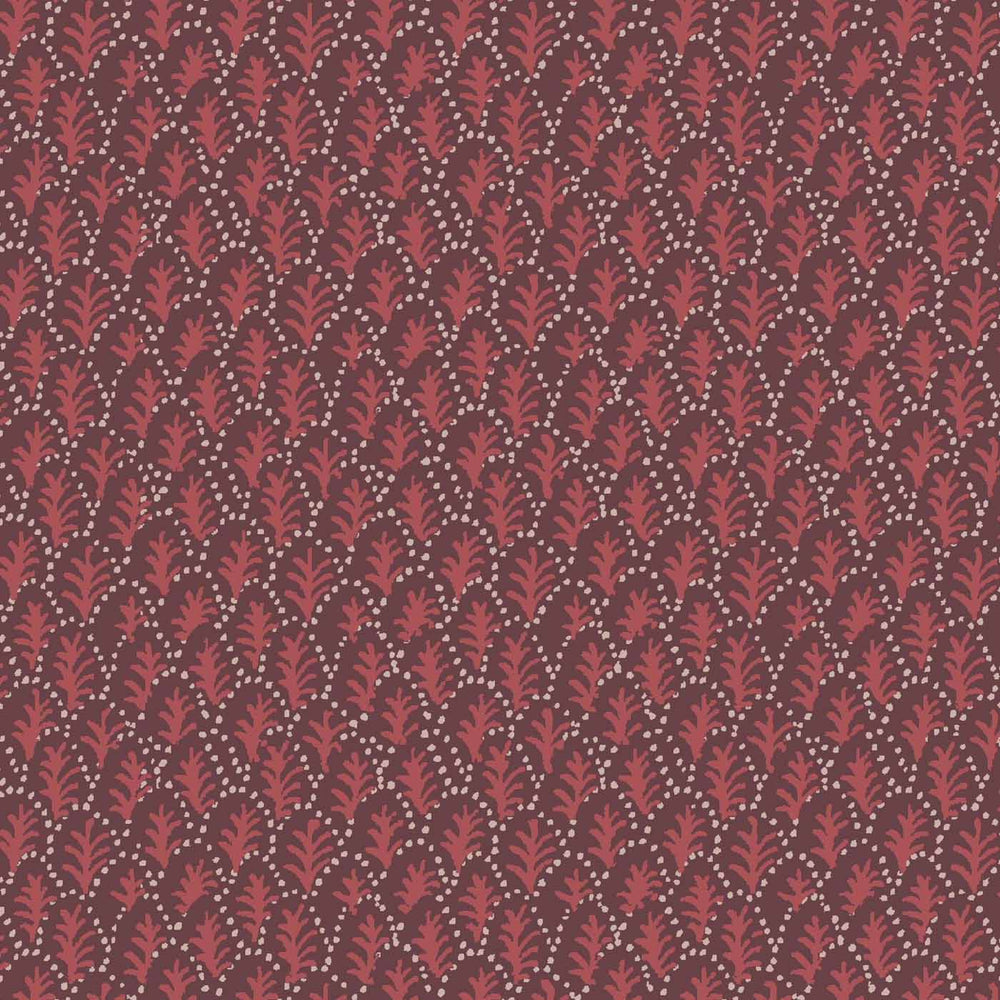 Trees II Fabric(Crimson)