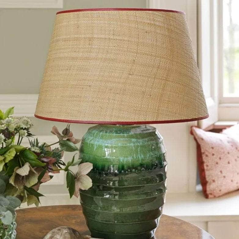 Beehive Ceramic Lamp - Green