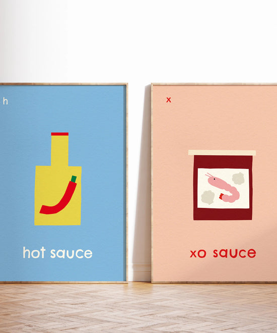 H for Hot Sauce Print