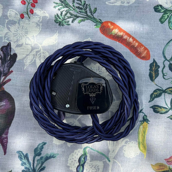 Fabric Extension Cable in Indigo