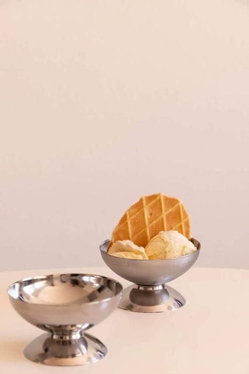 Stainless Steel Ice Cream Cup - Set of 2