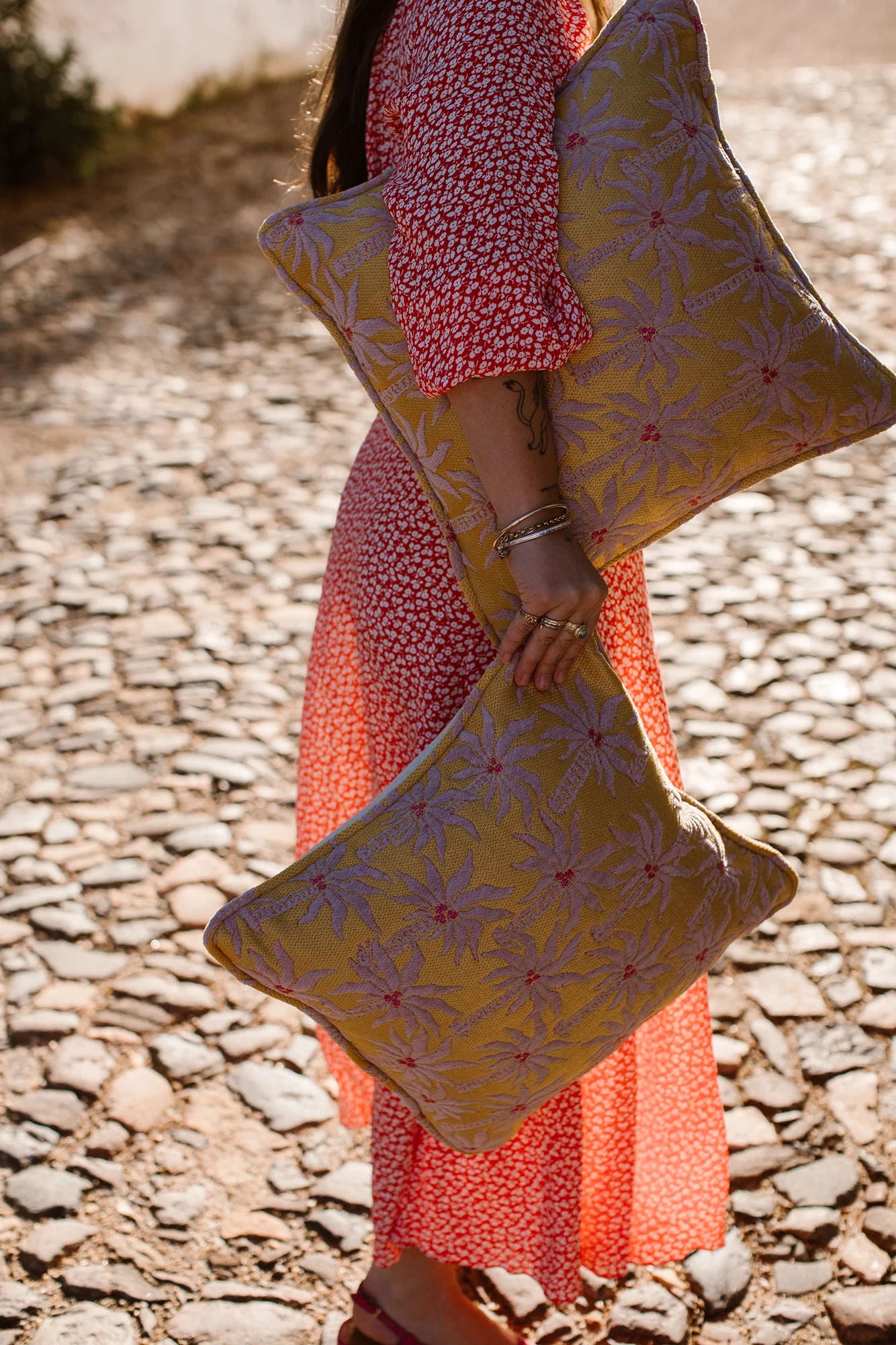 Cushion Laura Sunflower & Rose