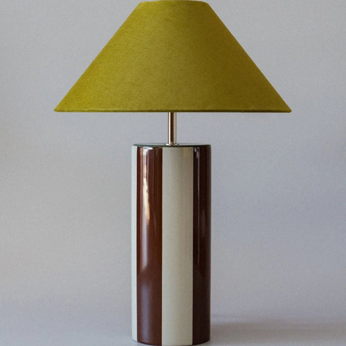 Ombrellina Chicory Coffee + Golden Olive Table Lamp