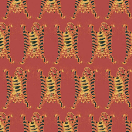 Tibetan Tiger Wallpaper - Burnt Orange