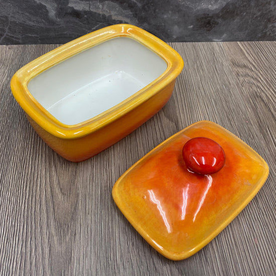 Butter Dish with Lid - Sunrise Glaze