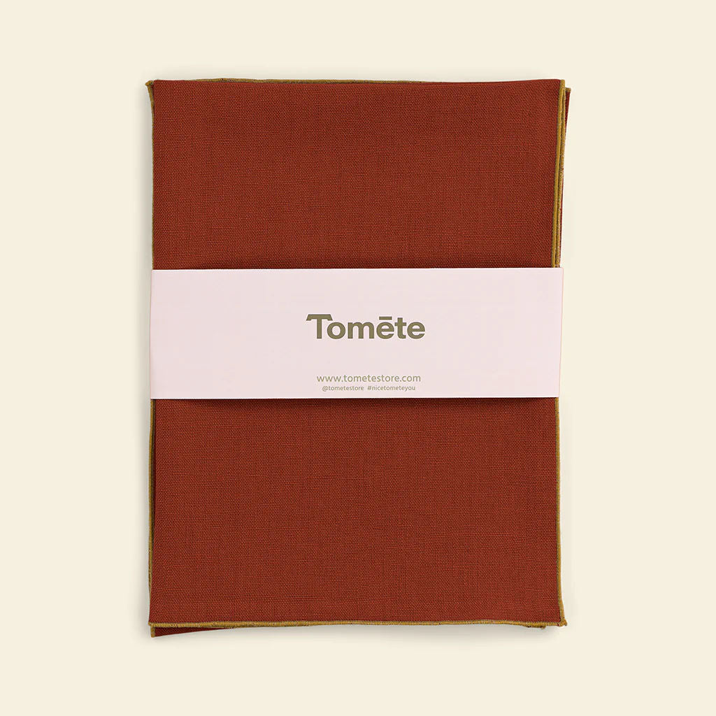 The Red Ochre Linen Tea Towel