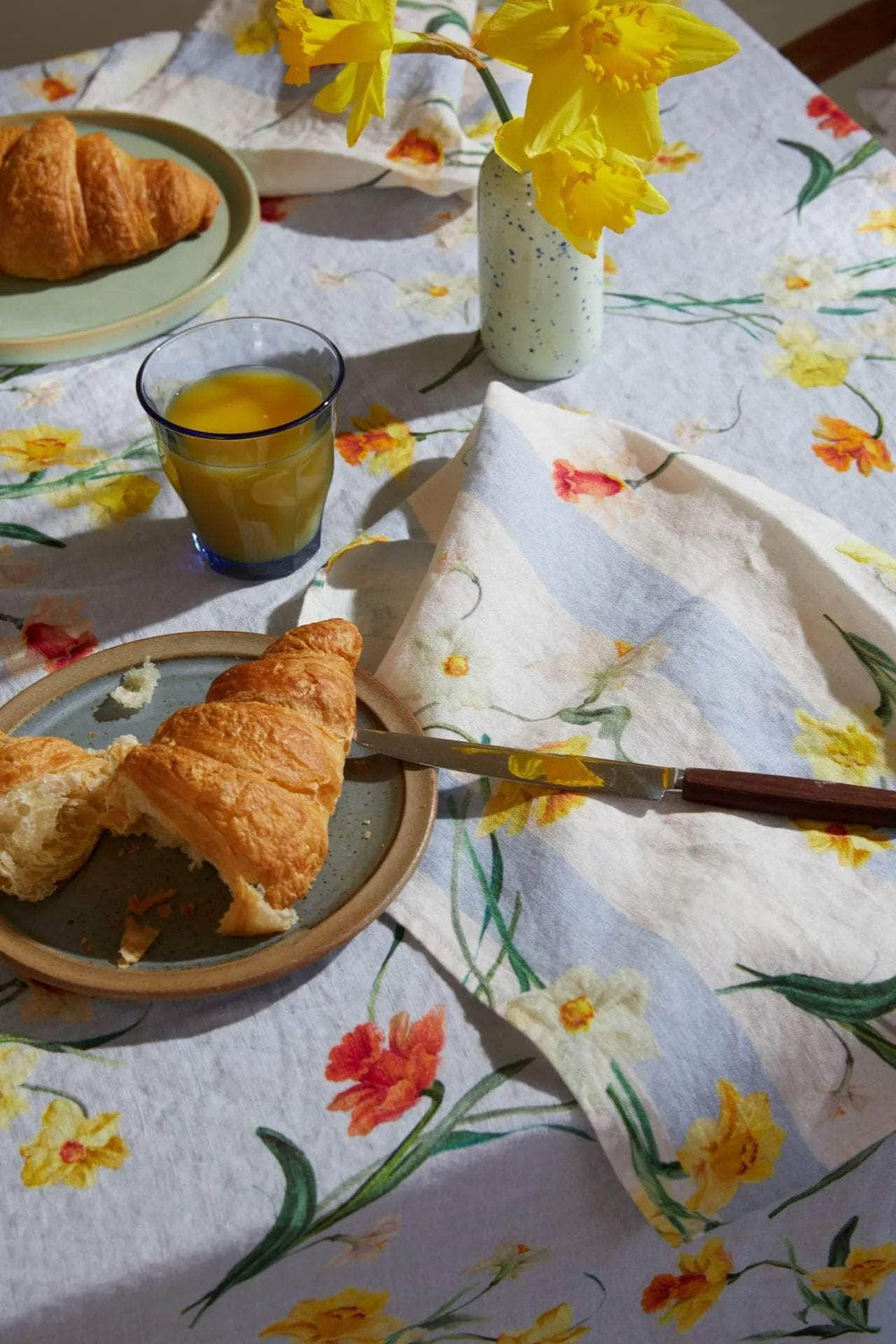 Daffodil Stripe Linen Napkin