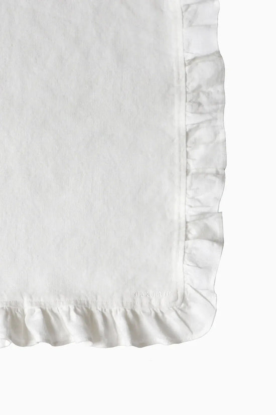 Set of Two Ruffled Casita Linen Placemats