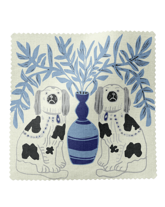 Pair of Dogs Fabric