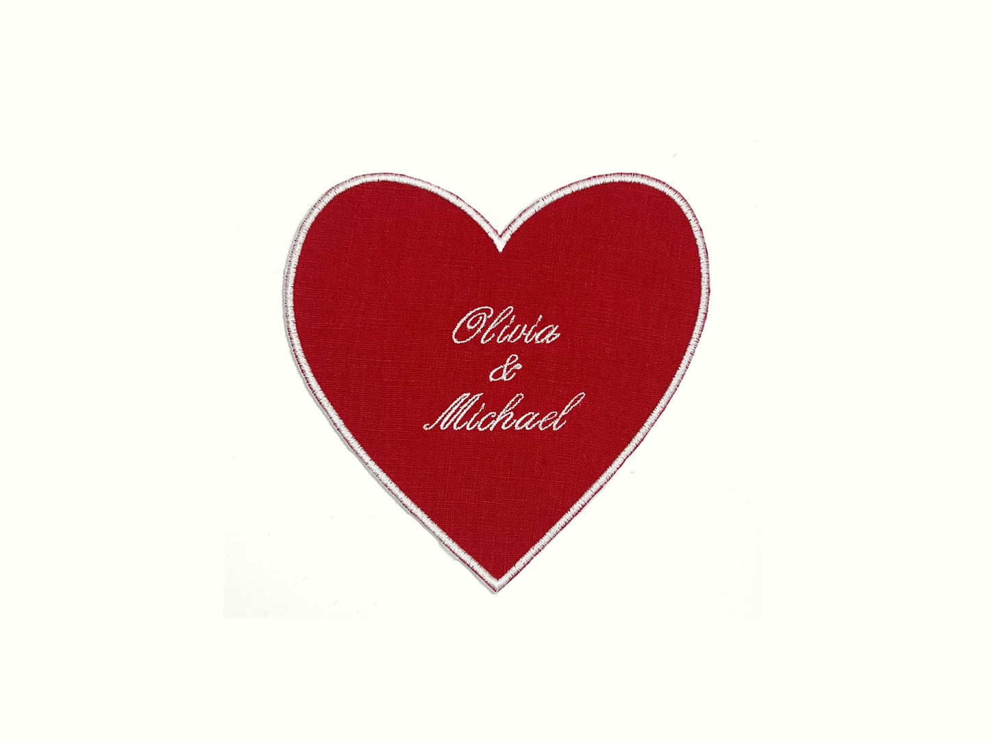 Personalised Heart Cocktail Napkin