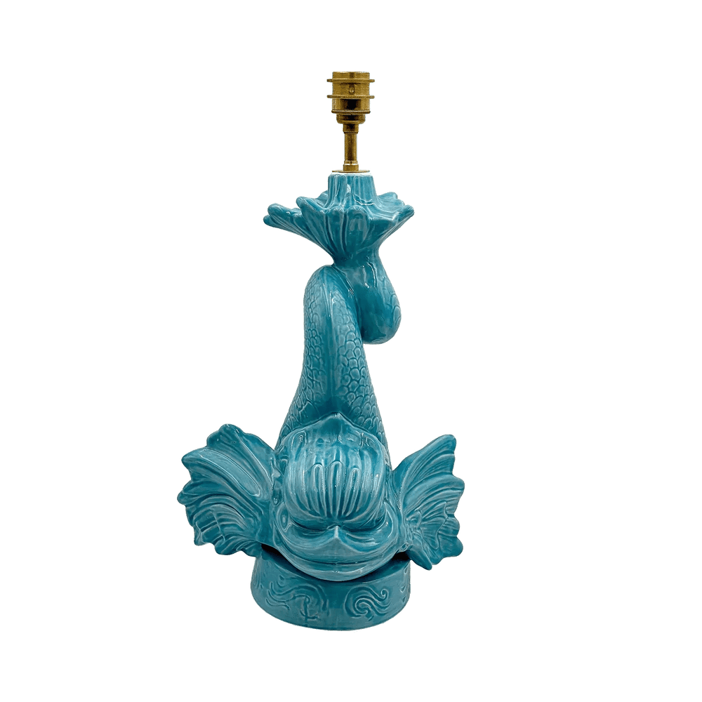 Dolphin Lamp in Turquoise