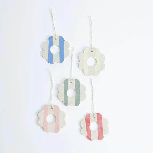 Duci Stripe Flower Hanging Decoration Set