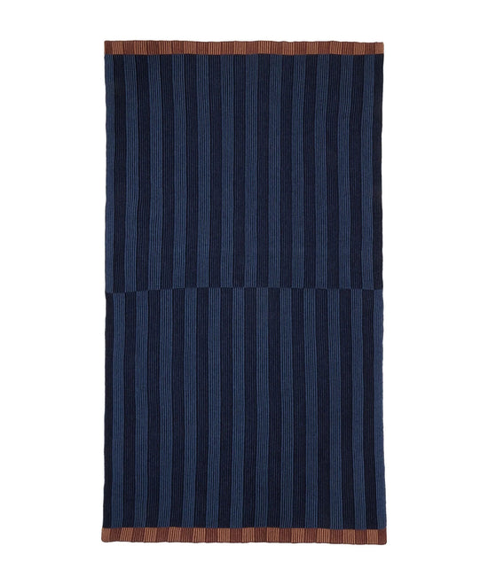 Stripe Out Lambswool Blanket - Dusk