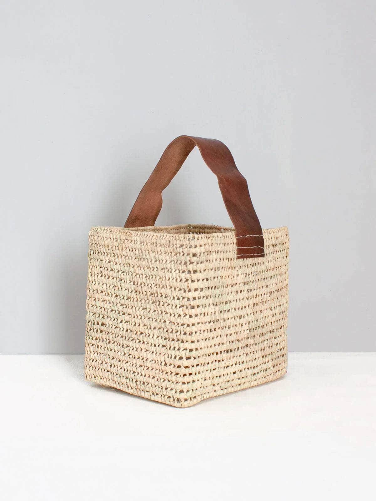 Tall Forage Basket - Tan