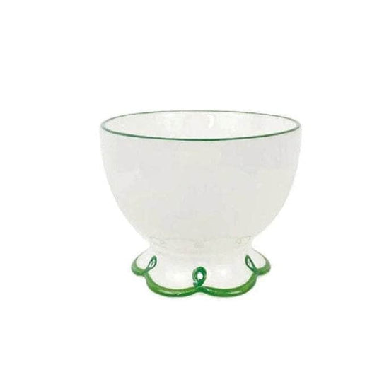 Green Scalloped Bowl | Set of 4