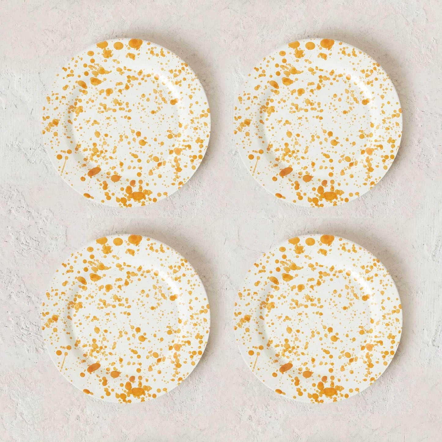 Burnt Orange Plate Set - 4 Pieces