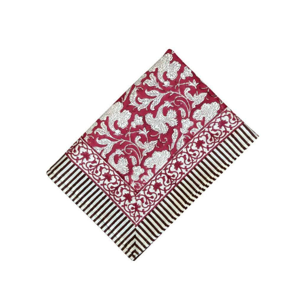 Tablecloth Maroon Water Lily