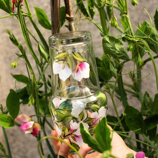 Sweet Pea Carafe And Tumbler