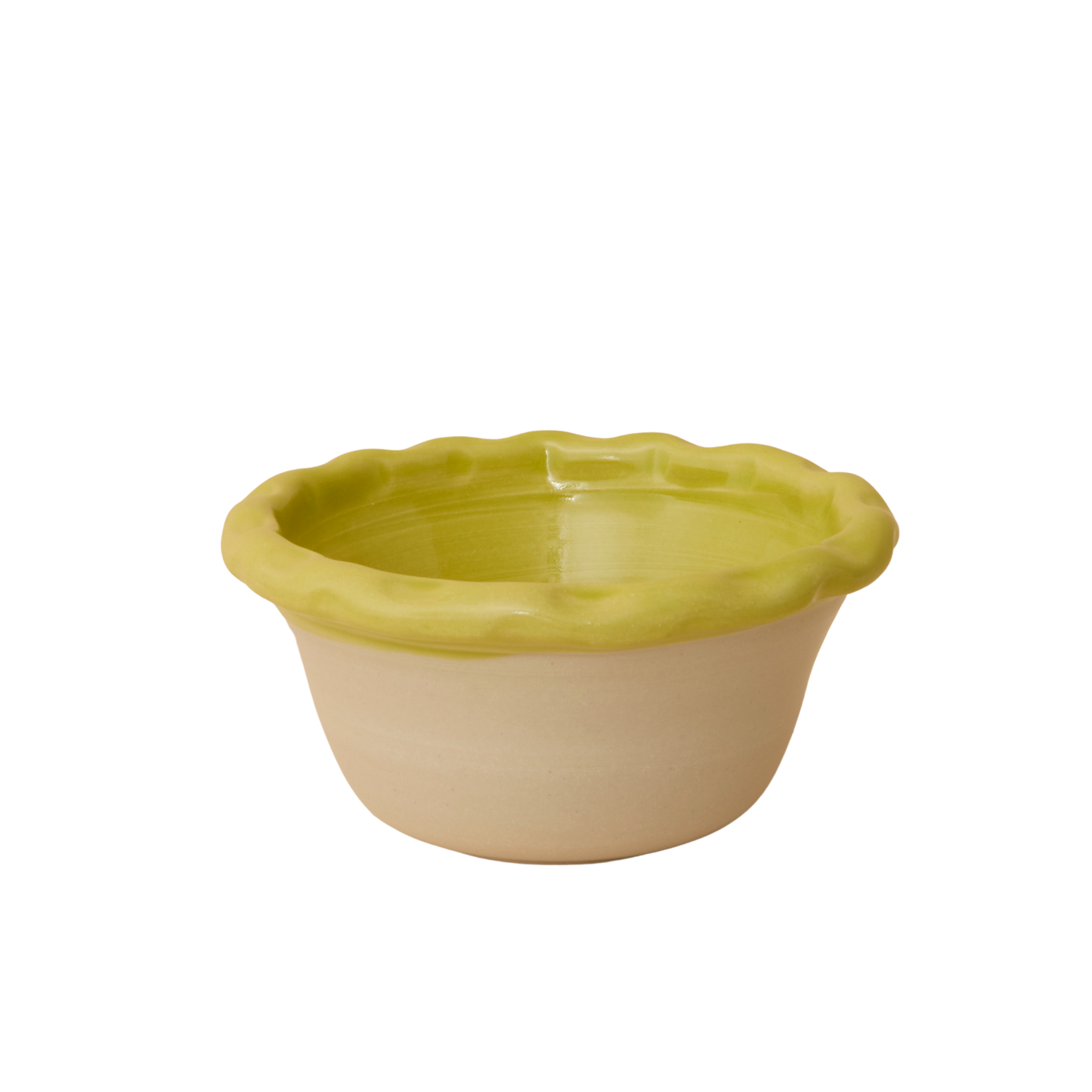 Dimple Bowls (Set of two) - Chartreuse