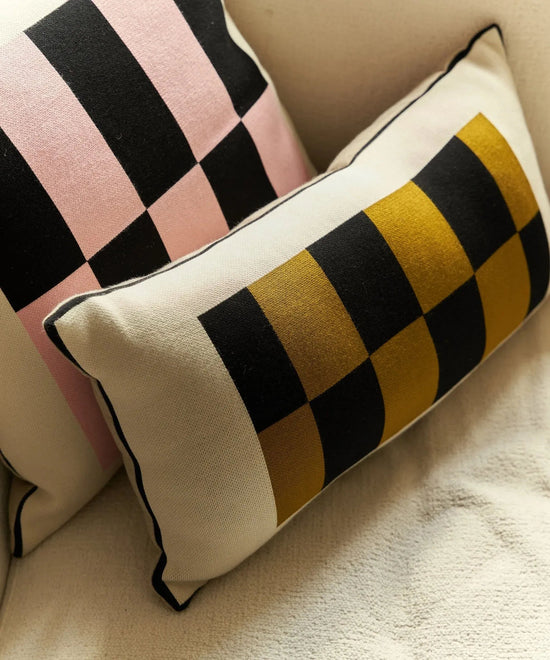 Liquorice Bolster Cushion - Soft Pink