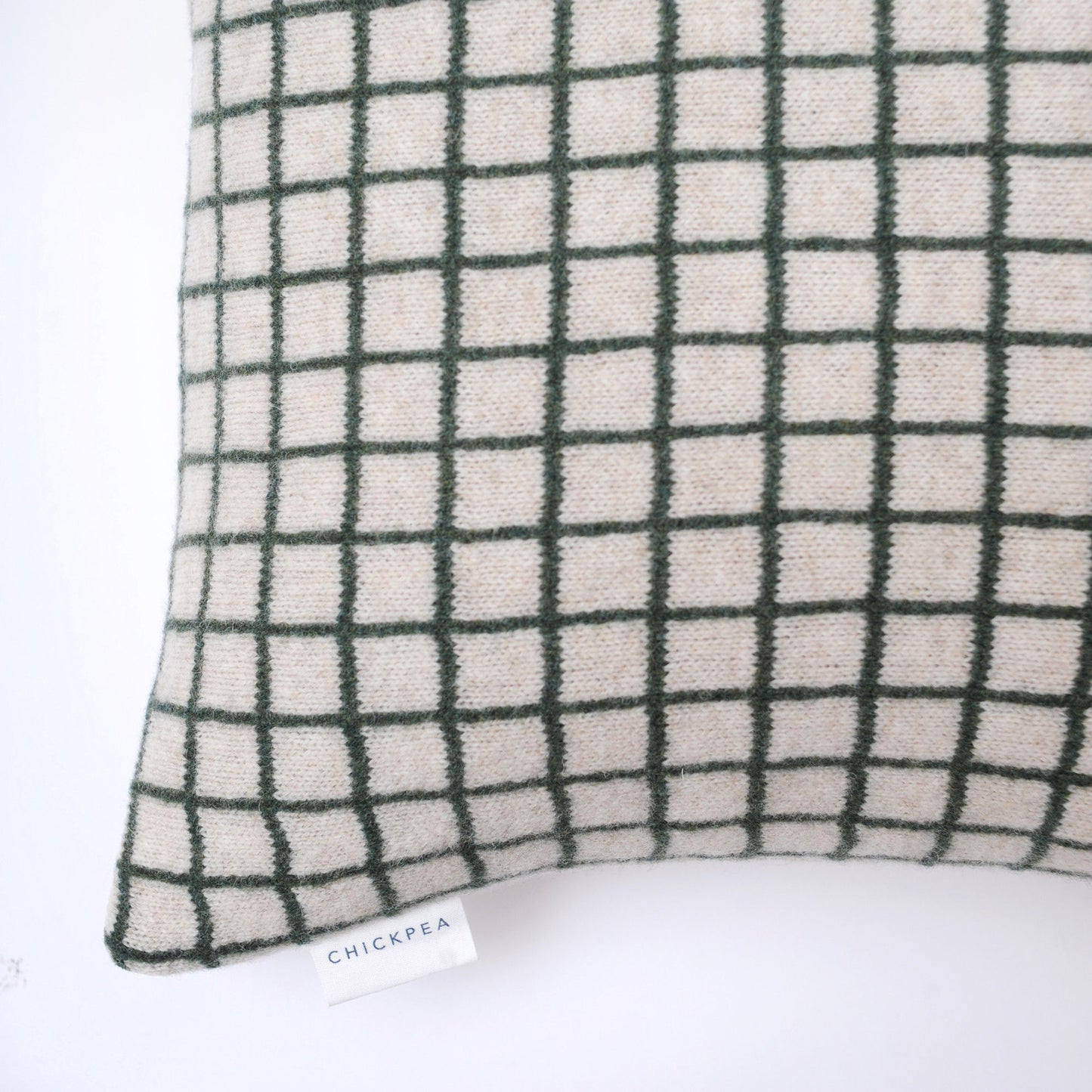 Green Grid Cushion