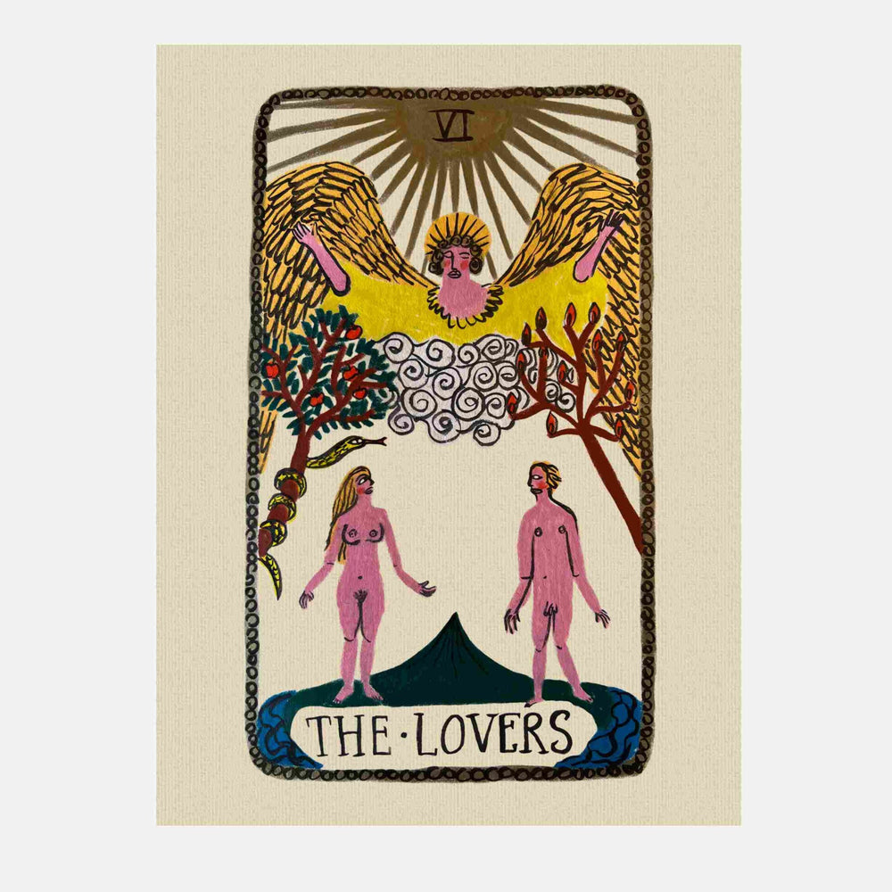 Tabby Booth • The Lovers • Tarot Card Print