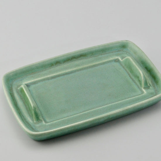 Butter Dish with Lid Cornish Copper Glaze