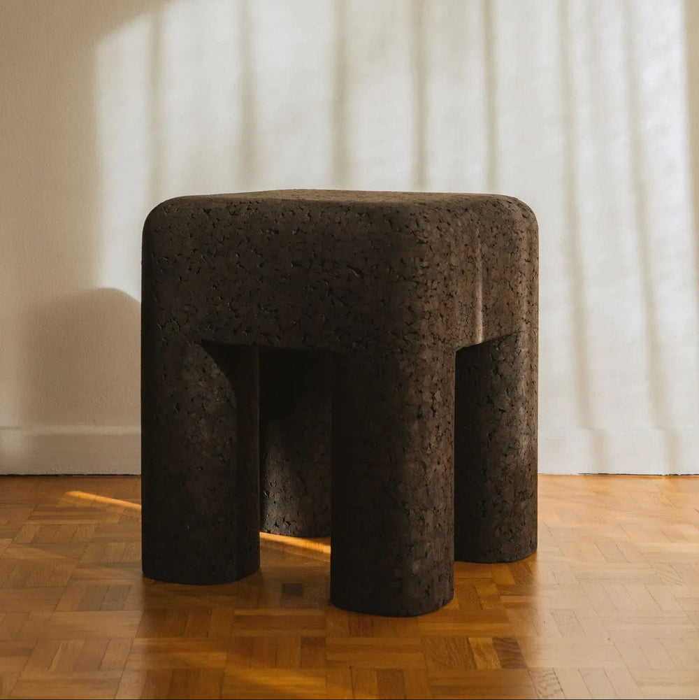 Marcello - Black Cork Stool / Side Table