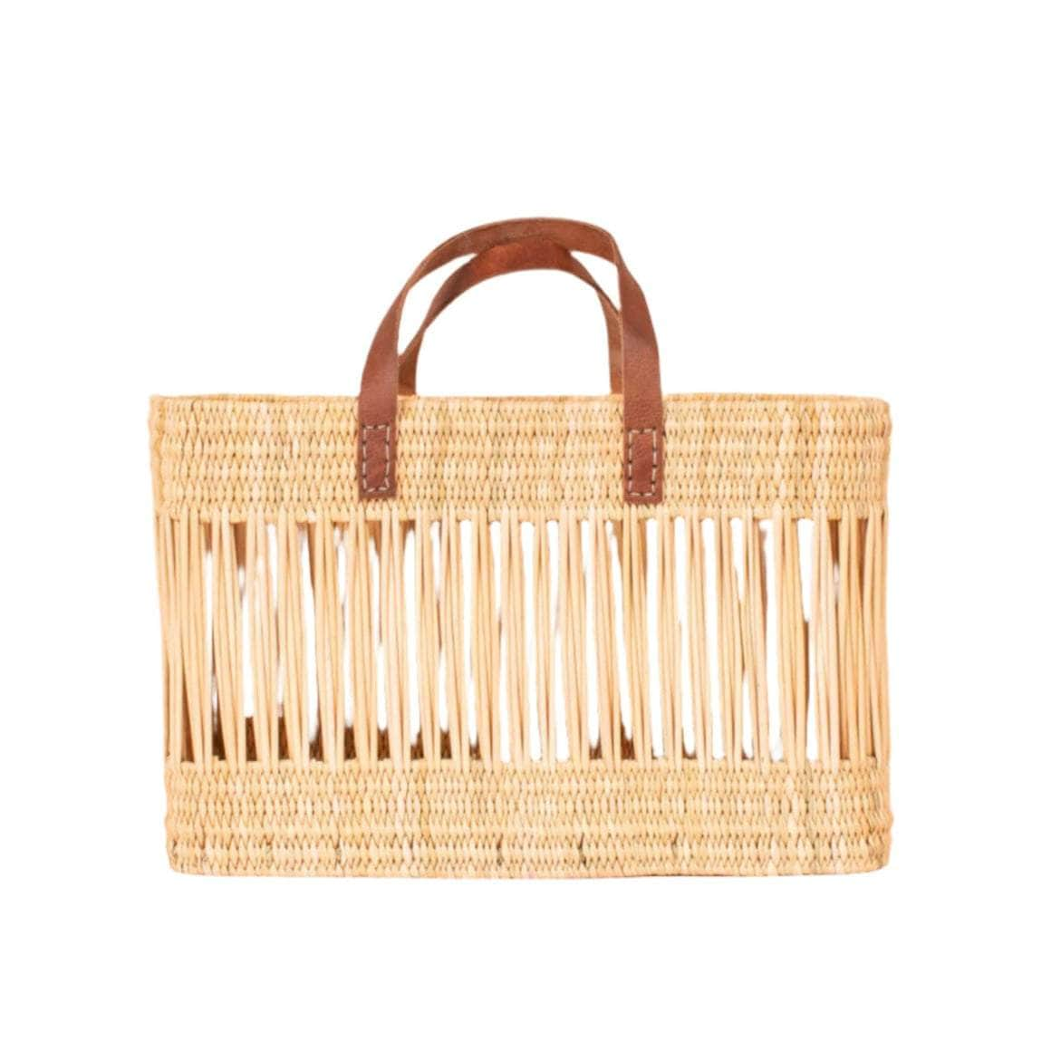 Decorative Reed Basket Bag