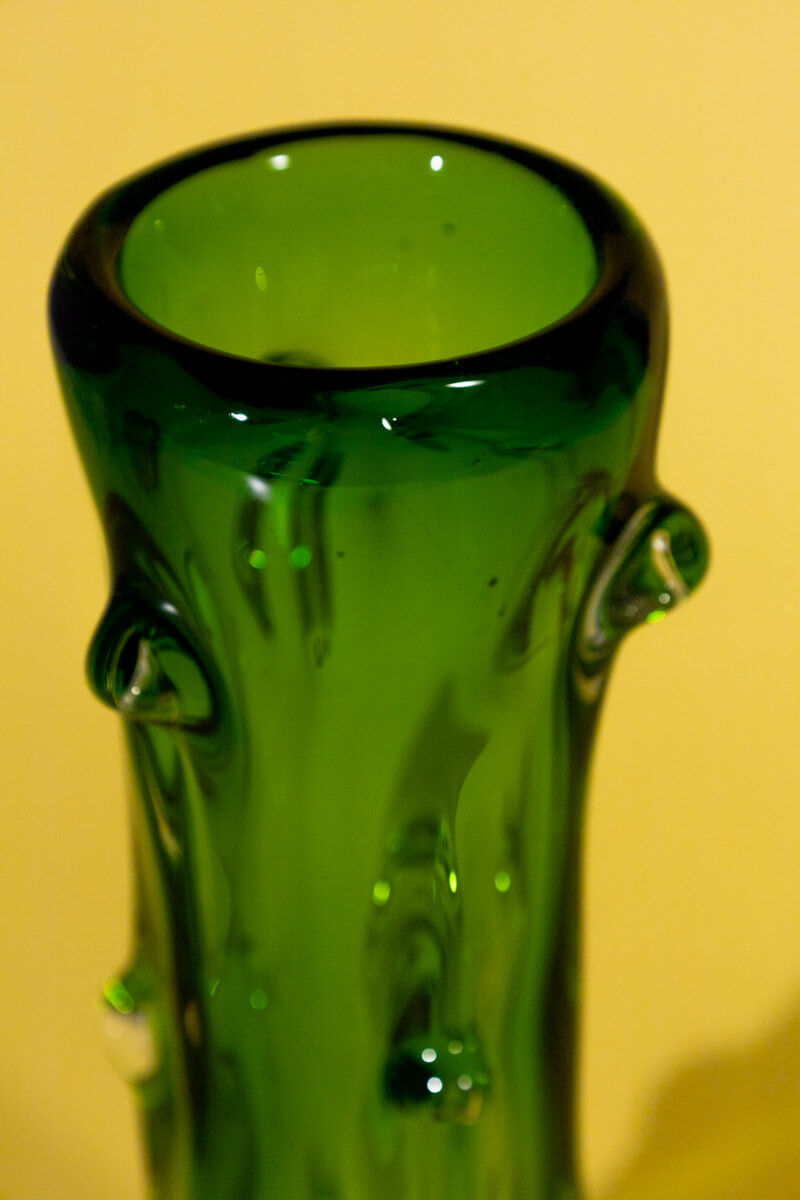 Mid-Century Bohemian Glass Vase